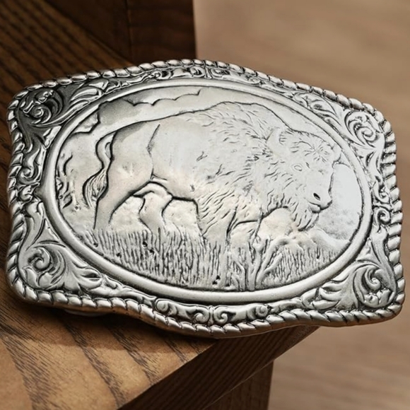 New Buffalo bison belt buckle - Picture 2 of 5